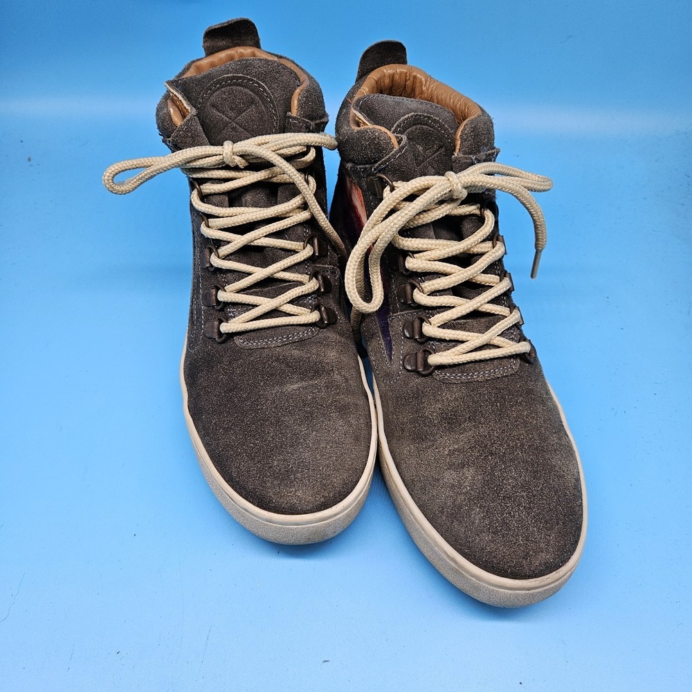 INKKAS Leather Camping Boot High Top Sneakers Mens 6 Women 8 - Picture 4 of 12